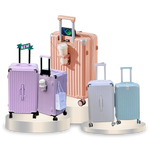 Load image into Gallery viewer, 多功能鋁框USB旅行箱