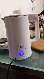 Load image into Gallery viewer, ✨【瞬熱保溫黑科技】2.0L智能雙層防燙電煮壺|泡茶、煮麵、夜奶救星!