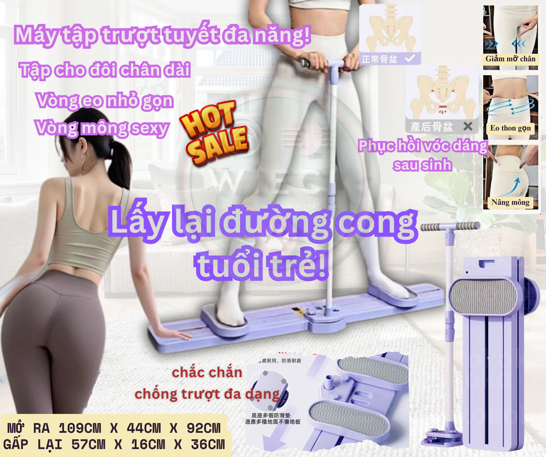 Máy tập trượt đa chức năng - Lấy lại đường cong tuổi trẻ, tự tin tràn đầy!