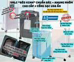 Load image into Gallery viewer, Vali béo xinh - khung nhôm cao cấp + cổng sạc USB ẩn
