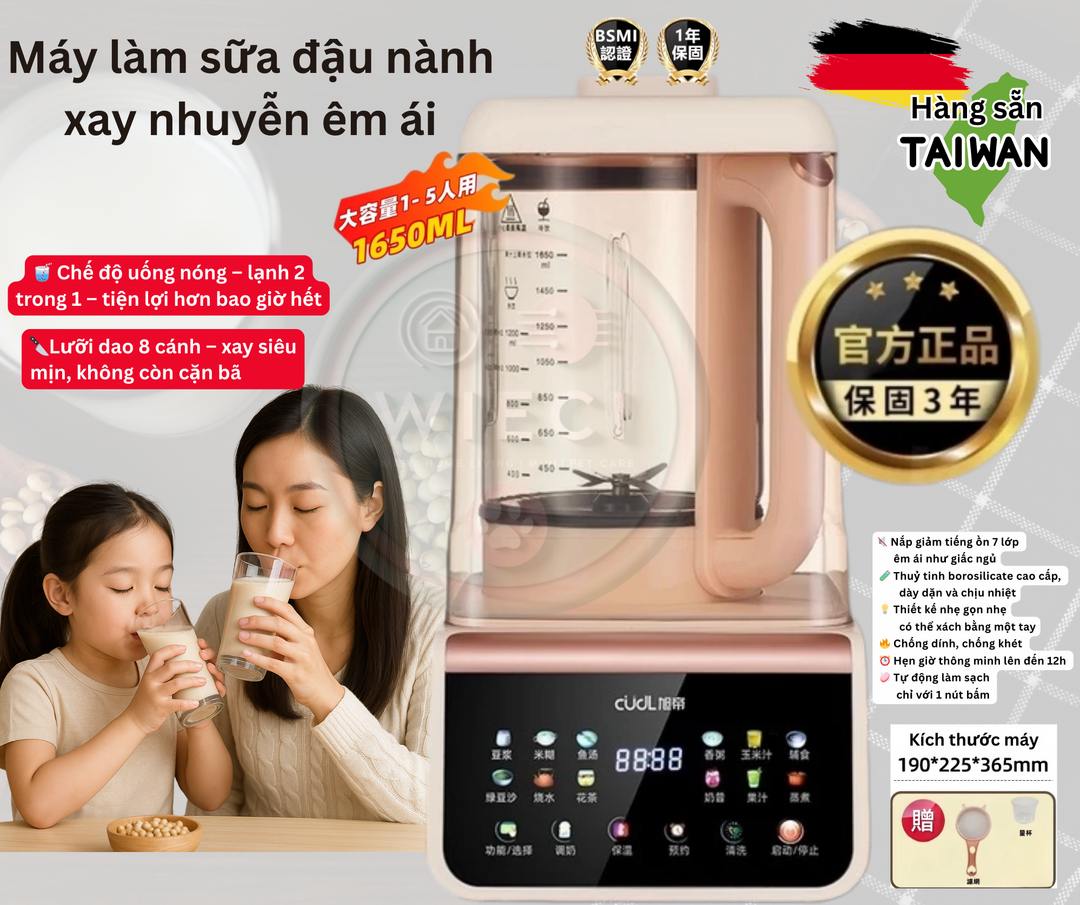 ✨ Máy làm sữa đậu nành –  Máy xay nấu đa năng thế hệ mới  - Bảo hành 2 năm chính hãng