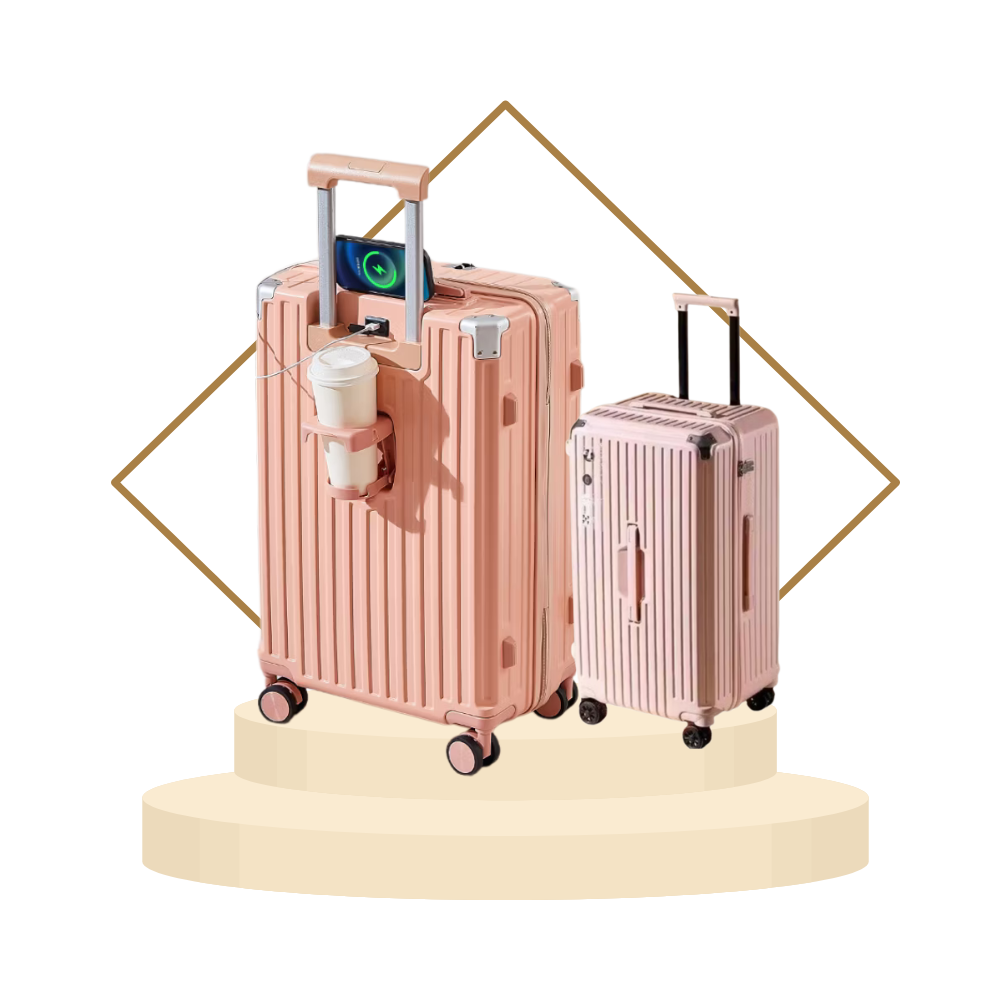 多功能鋁框USB旅行箱