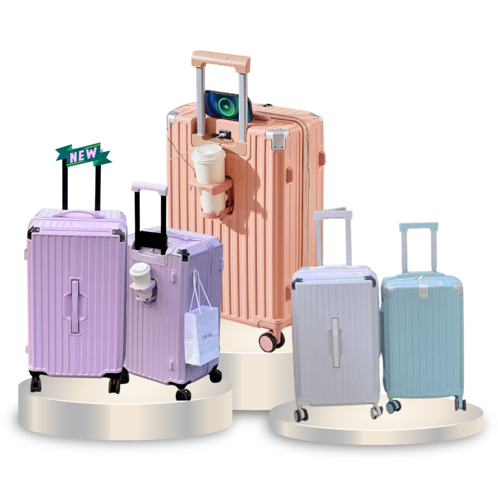 多功能鋁框USB旅行箱