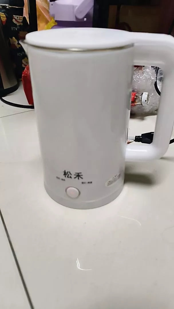 ✨【瞬熱保溫黑科技】2.0L智能雙層防燙電煮壺｜泡茶、煮麵、夜奶救星！