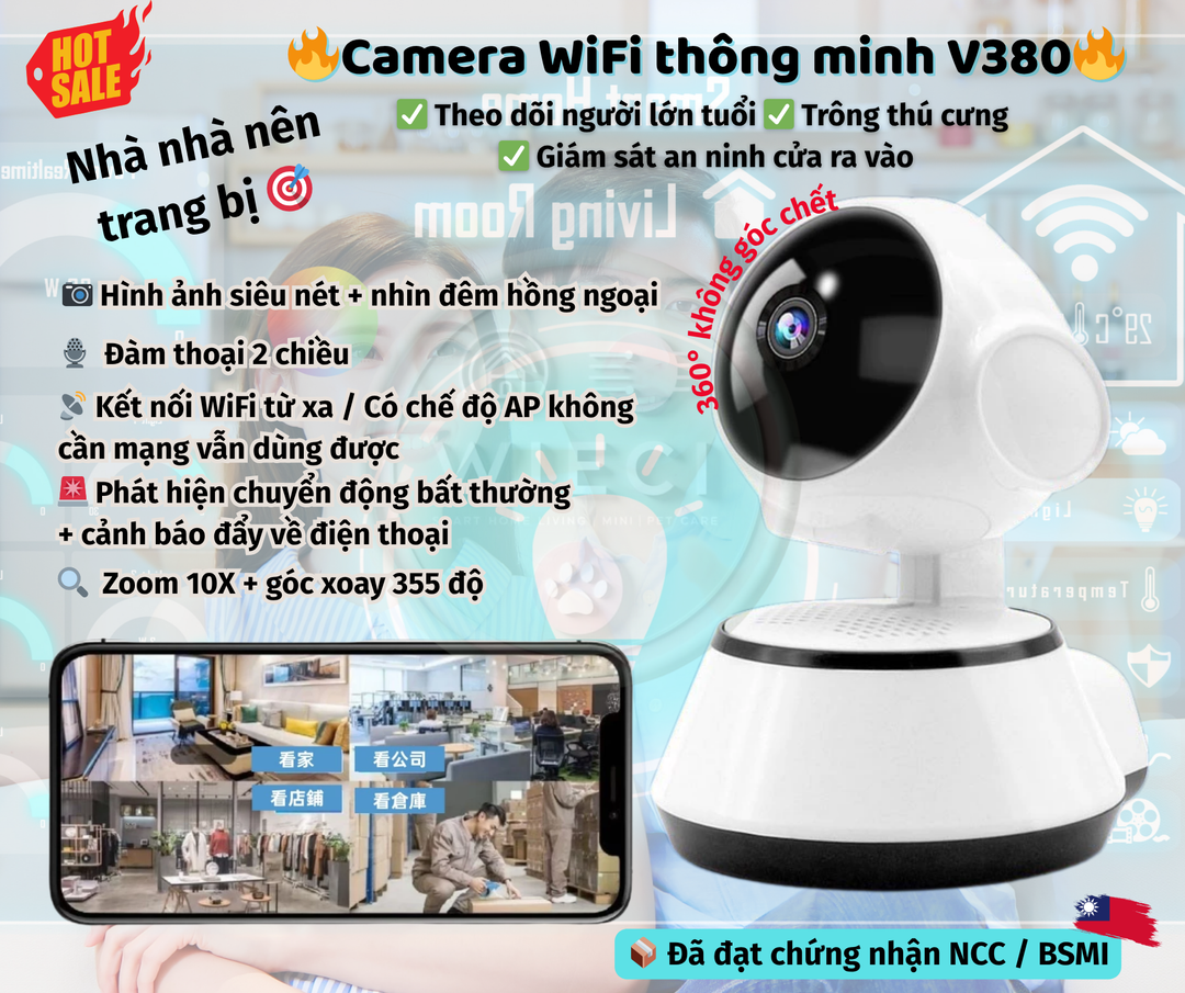 Camera an ninh V380Pro