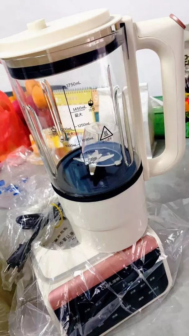 110V【8葉刀 保固二年】1650ML萬能 破壁機　冷熱雙打　